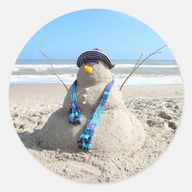Autocollants de plage / sculpture de sable "Bonhom (Devant)