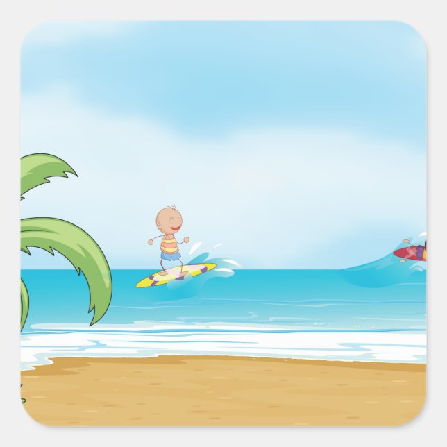 Autocollants de plaisir de plage (Devant)
