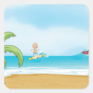 Autocollants de plaisir de plage