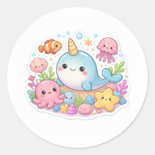 Autocollants de poissons Kawaii