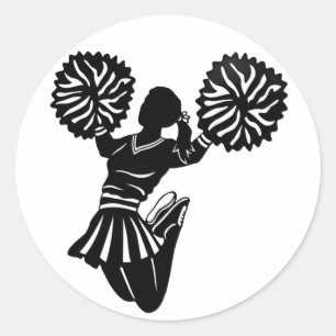 Autocollants de pom-pom girl