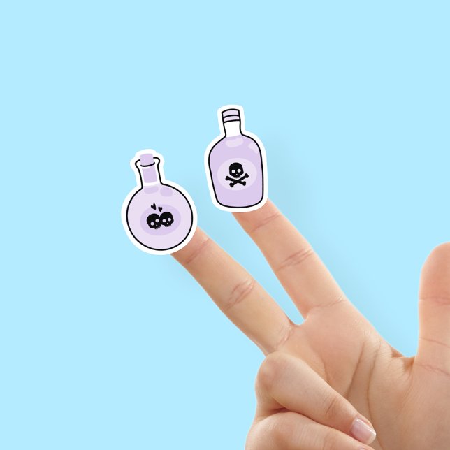 Autocollants de potion magique violette mignonne (Créateur téléchargé)