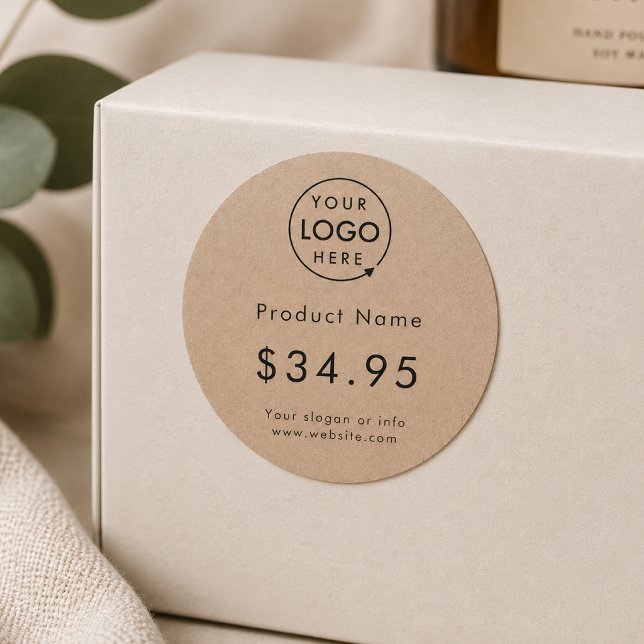 Autocollants de prix | Étiquette de tarification d (Your brand, your custom price stickers, available on a sheet or bulk roll in a range of colors)