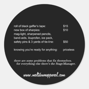 Autocollants de régisseur (ronds)