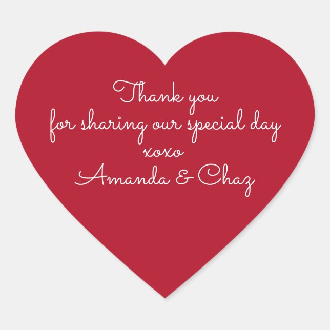 Autocollants de remerciement (Devant)