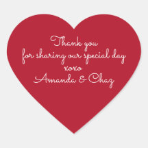 Autocollants de remerciement