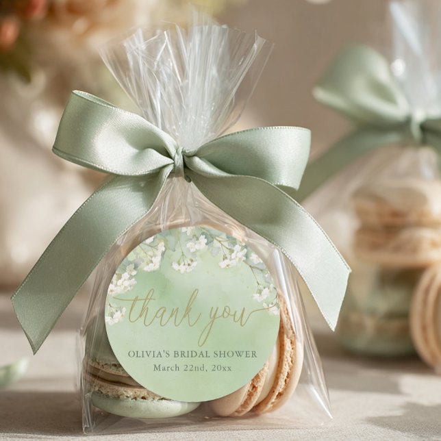 Autocollants de remerciement pour Baby Shower de m (Thank You Bridal Shower Sticker)