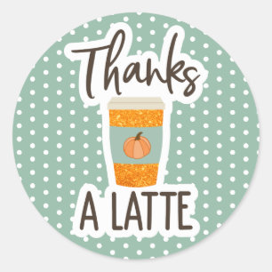 Autocollants de remerciement pour latte de citroui