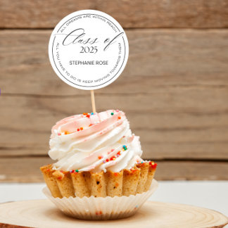 Autocollants de remise des diplômes 2025 et faveur