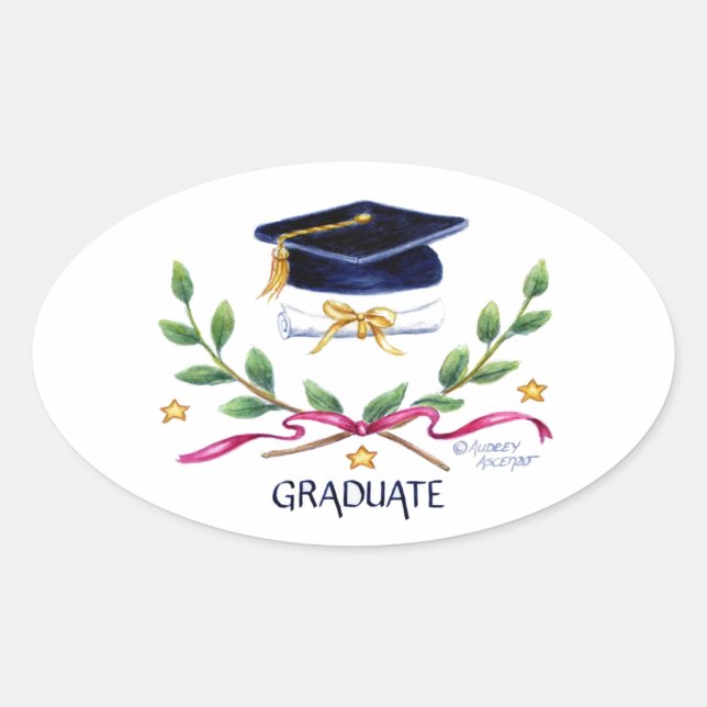 Autocollants de remise des diplômes Emblème de la  (Devant)