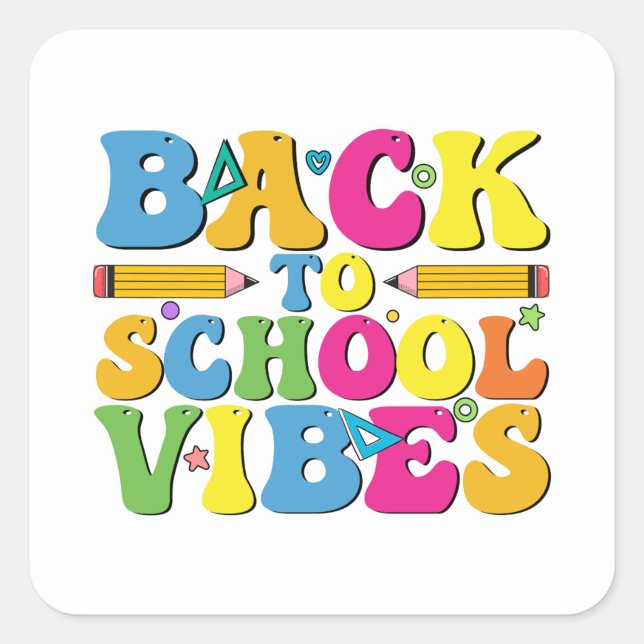 Autocollants de rentrée scolaire (🌟 Learning looks better with these cheerful vibes!)