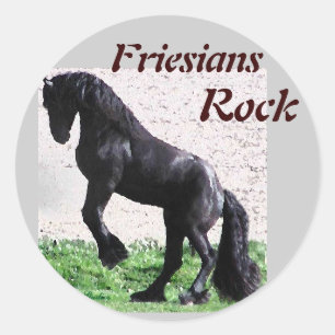 Autocollants de roche de frisons