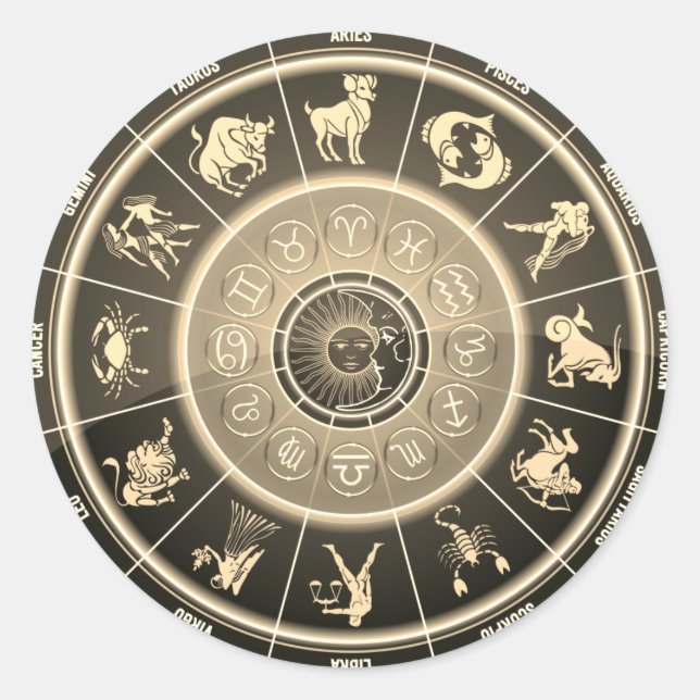 autocollants de roue d'astrologie (Devant)