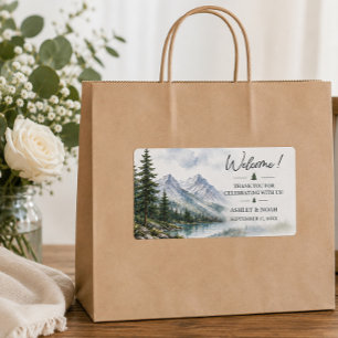 Autocollants de sac de bienvenue de mariage Reme