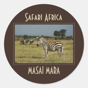 Autocollants de safari de faune de migration de