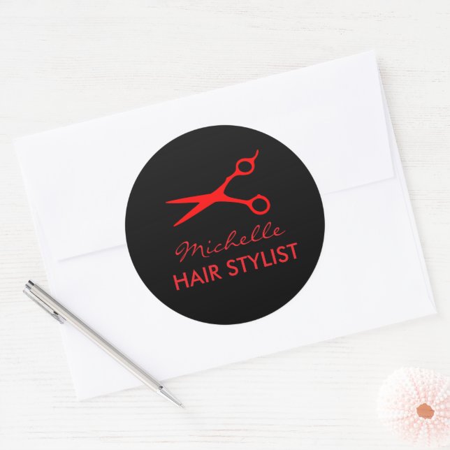 Autocollants de salon de coiffure avec logo de cis (Enveloppe)