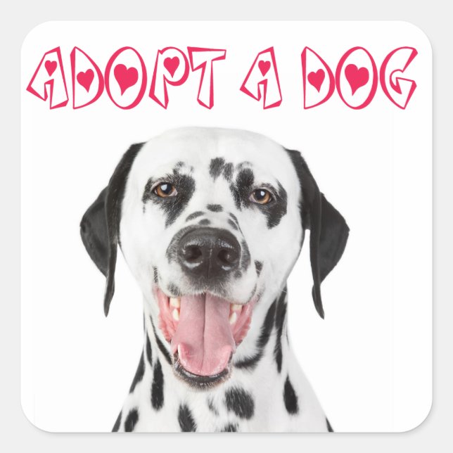 Autocollants de salutation de chiot Dalmatien d'ad (Devant)