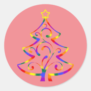 Autocollants de sapin de Noël Fierté LGBT+