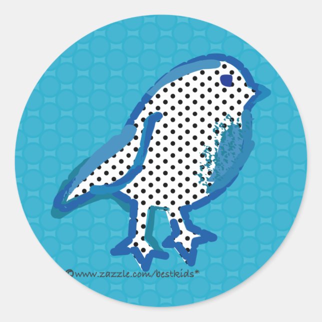 autocollants de sceau à peinture numérique 'oiseau (Devant)