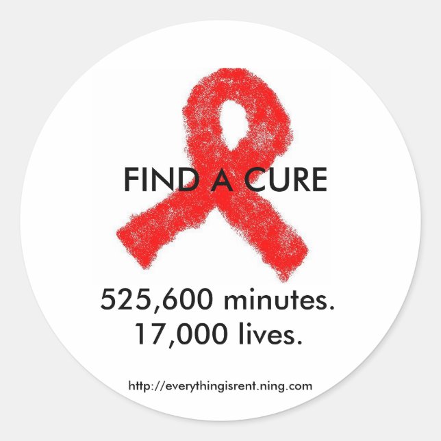 Autocollants de sensibilisation au sida (Devant)