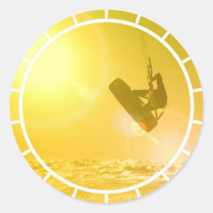 Autocollants de silhouette de kitesurf