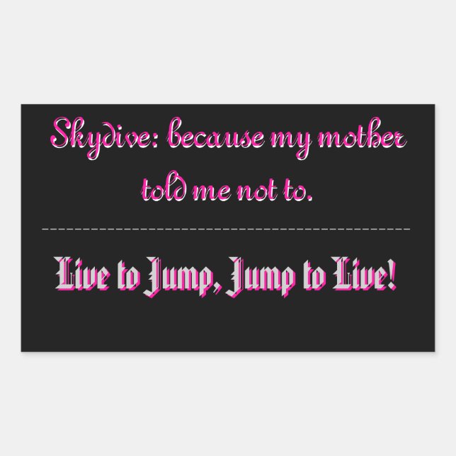 Autocollants de Skydive (Devant)