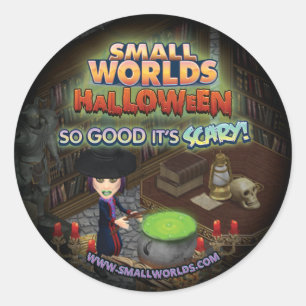 Autocollants de sorcière de SmallWorlds Halloween