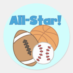 Autocollants de sports d'All Star
