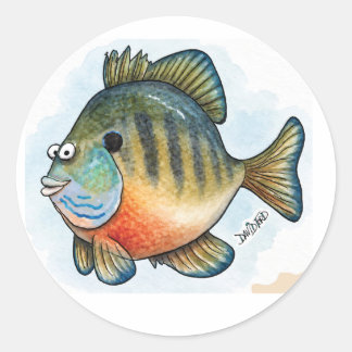 Autocollants de sunfish de dessin animé attractifs