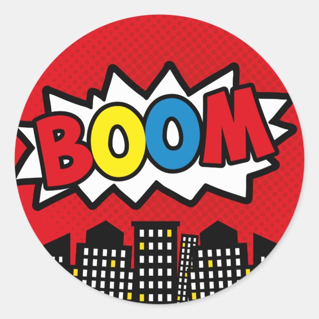 Autocollants de super héros, décor de fête (Devant)