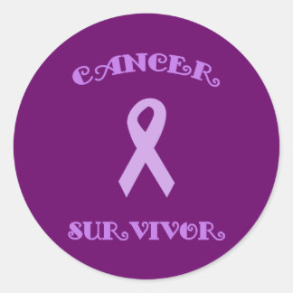 Autocollants de survie mauve fantaisie
