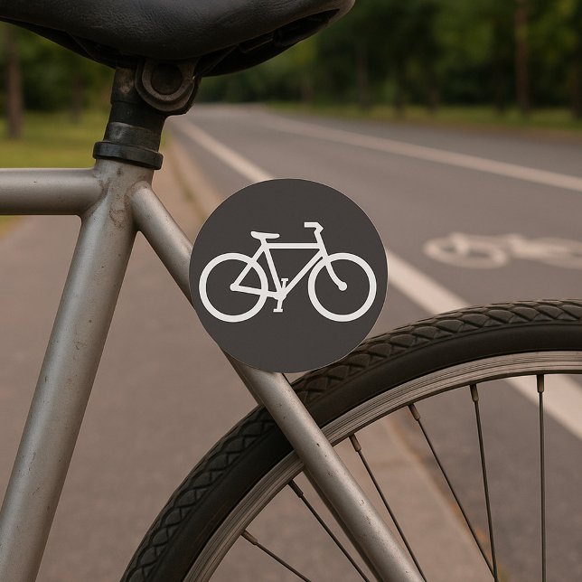 Autocollants de symbole de bicyclette noir et blan (Créateur téléchargé)