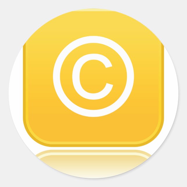 Autocollants de symbole de Copyright (Devant)