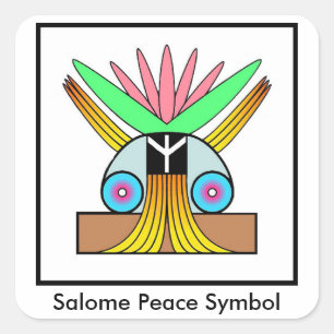 Autocollants de symbole de paix de Salome petits