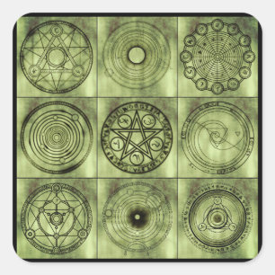 autocollants de symboles alchimie