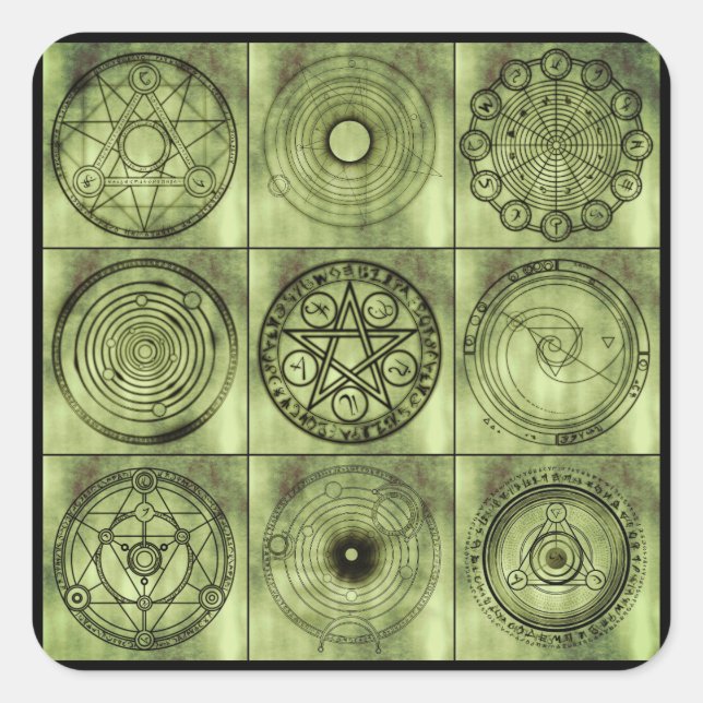 autocollants de symboles alchimie (Devant)