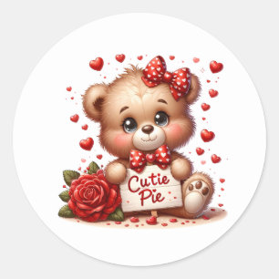 Autocollants de Teddy pour la Saint-Valentin