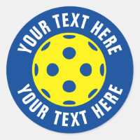 Autocollants de tennis de pickleball ronds personn