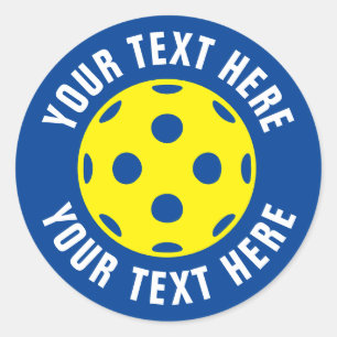 Autocollants de tennis de pickleball ronds personn