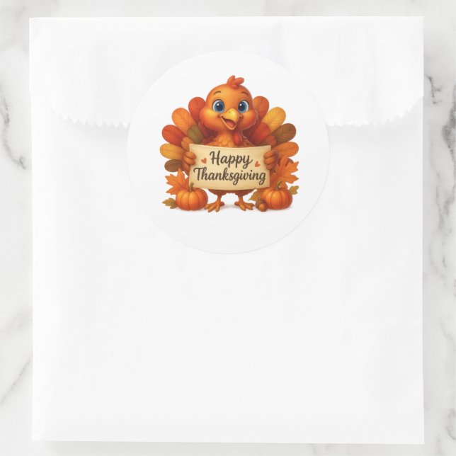 Autocollants de Thanksgiving (Sac)