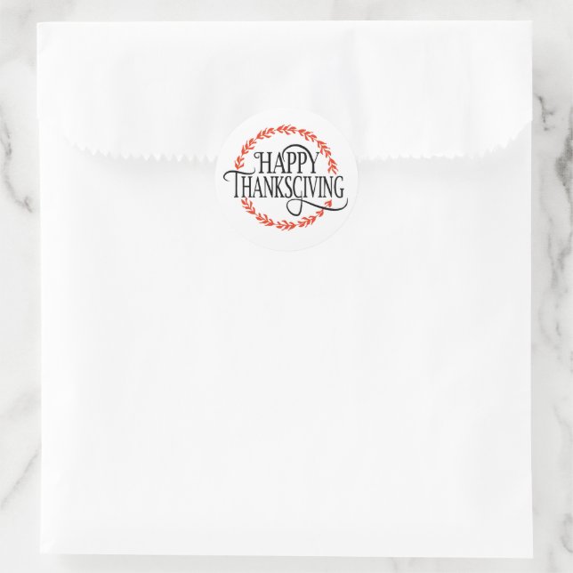 Autocollants de Thanksgiving (Sac)