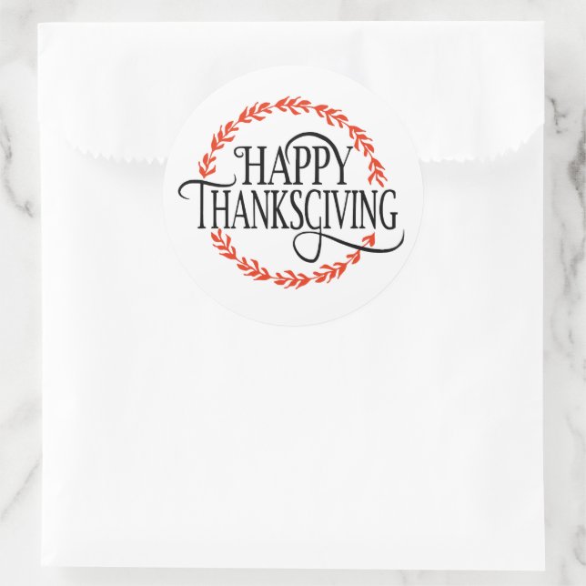 Autocollants de Thanksgiving (Sac)