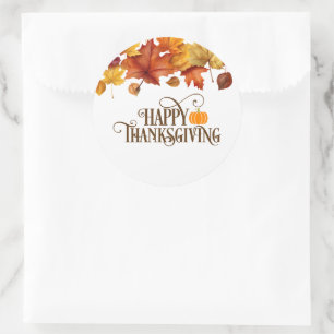 Autocollants de Thanksgiving Automne Citrouille
