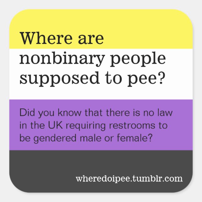 Autocollants de toilettes publiques (Devant)