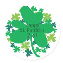 Autocollants de trèfle de la Saint-Patrick