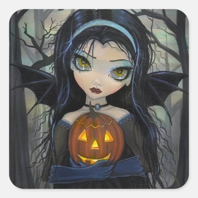 Autocollants de vampire Halloween October Woods (Devant)