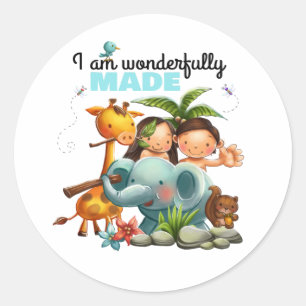 Autocollants de vers de bible de création