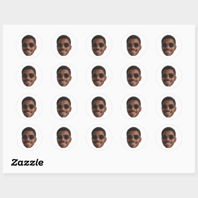 Autocollants de visage personnalisés (Feuille)