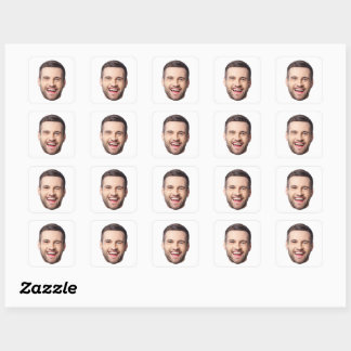 Autocollants de visage personnalisés, Photo de vis
