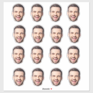 Autocollants de visage personnalisés Photo de visa